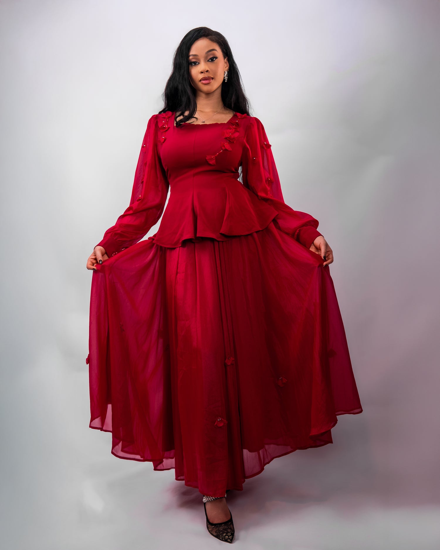 Scarlet Aura Evening Dress