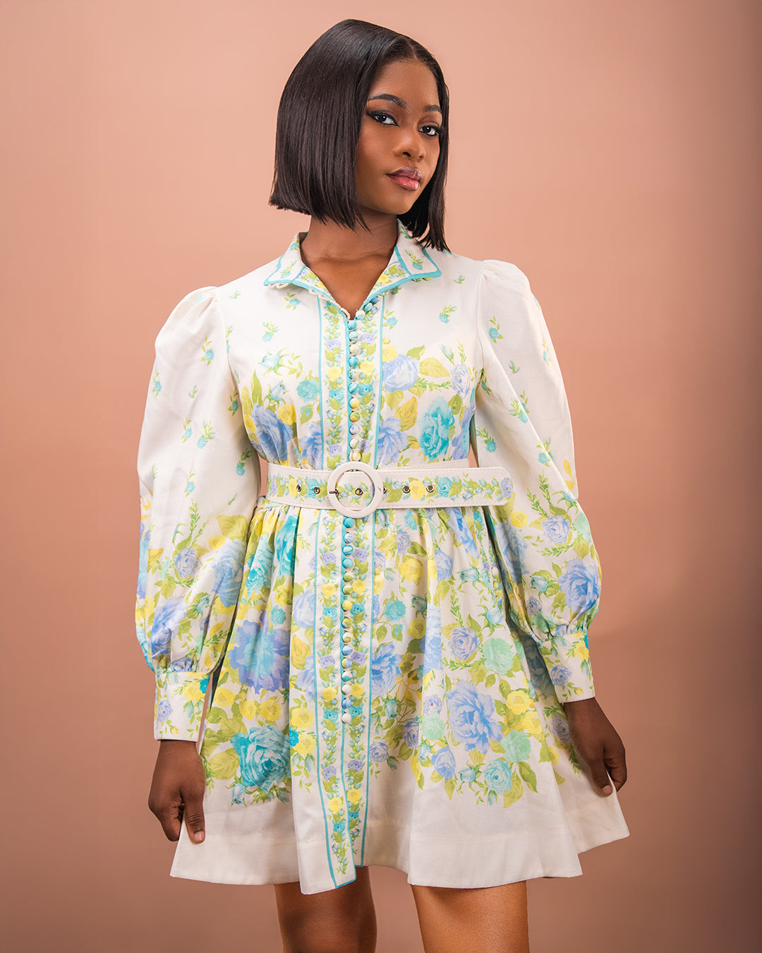 Spring Bouquet Mini Dress