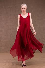 Robe rouge longue
